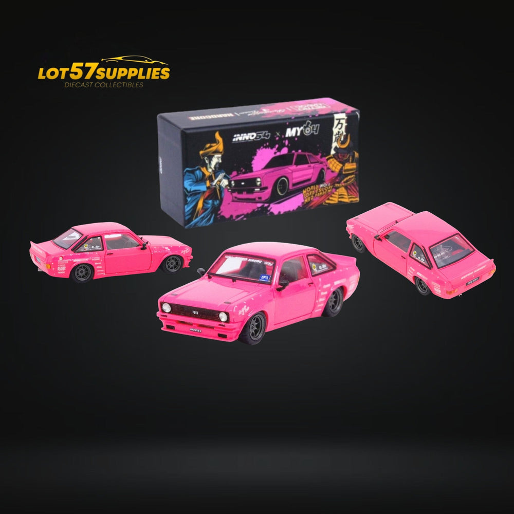 Inno64 Ford Escort MK2 Pandem "Emotion" Retro Havoc Pink 1:64 IN64R-MK2P-ERH