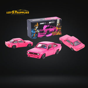 Inno64 Ford Escort MK2 Pandem "Emotion" Retro Havoc Pink 1:64 IN64R-MK2P-ERH