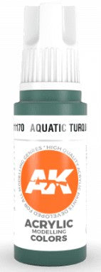 Black Forest® Hobby Supply Co AK Interactive 11170 Aquatic Turquoise 3G Acrylic Paint 17ml Bottle — Glues, Paints, Tools >