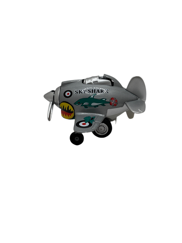 S and E Hobbies and Collectables Junye Toys Sky Shark Diecast Silver