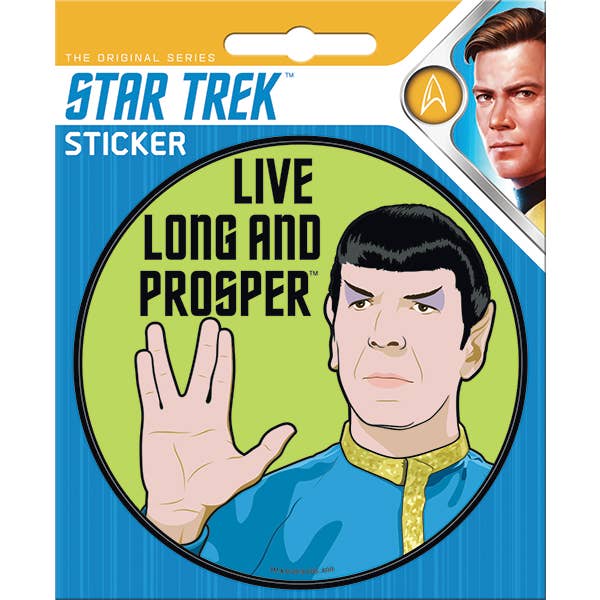 Little Shop of Magic Star Trek: Live Long and Prosper Stickers — Toys and Collectible