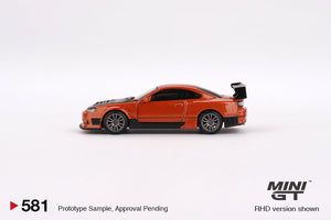 Mini-GT Nissan Silvia S15 D-MAX Metallic Orange #581 1:64 MGT0581