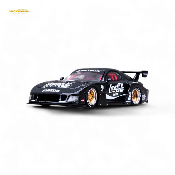 Inno64 Mazda RX-7 LBWK in Black 1:64 IN64-LBWK-RX7-01
