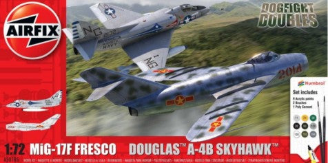 Airfix 50185 1/72 MiG17F Fresco & A4B Skyhawk Dogfight Doubles Gift Set w/paint