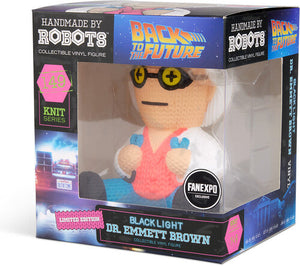 Back to the Future Dr. Emmett Brown with Jumper Cables Collectible Vinyl Figure (Limited Edition Blacklight / Fan Expo Convention Exclusive) - #149