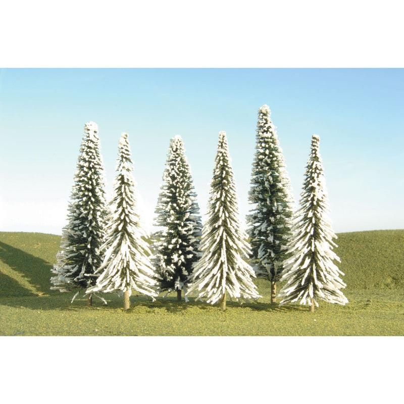 PowerHobby Bachmann BAC32002 Scenescapes Pine Trees w/Snow (6) (5-6")