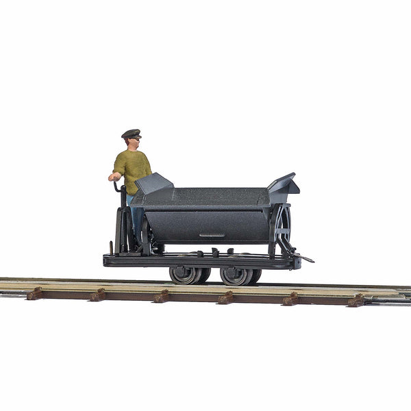 Busch 12219 HOn2 Scale Feldbahn Tipper Car w/Brakeman