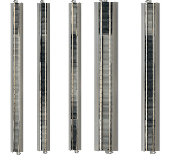 PowerHobby Bachmann E-Z Train Track Silver/Gray 36" Straight Track 25 Pcs HO Scale BAC44 — HO Tracks