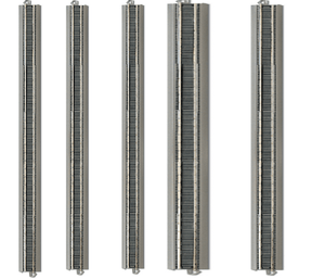 Bachmann E-Z Train Track Silver/Gray 36" Straight Track 25 Pcs HO Scale BAC44 - Echo Six Hobbies