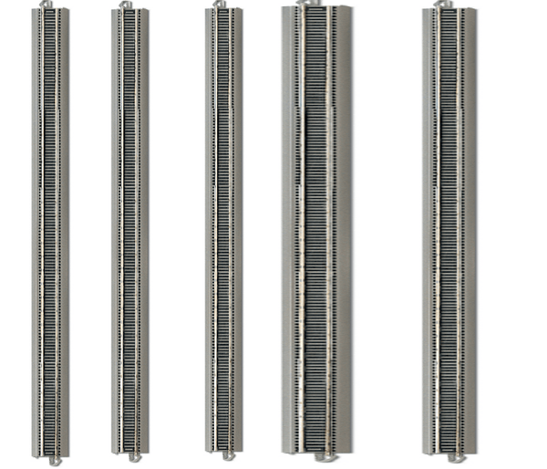Bachmann E-Z Train Track Silver/Gray 36" Straight Track 25 Pcs HO Scale BAC44 - Echo Six Hobbies