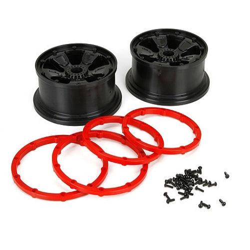 LOSI LOS45005 Wheel / Beadlock / Black (2) 1 / 5 DB XL