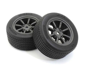 Kyosho FATH706BKM Glued TC Tire FZ02 (M/8Swatanabe Wheel/BL/2p)