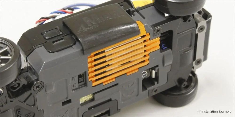 Kyosho MDW027B Aluminum Motor Cover (MINI-Z AWD/Orange)