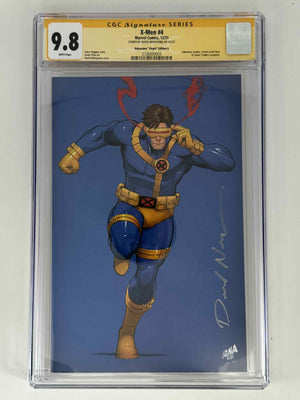 [Signed by David Nakayama] X-Men #4 CGC 9.8 Yellow Label Exclusive Virgin Color Bleed Var