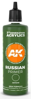 Black Forest® Hobby Supply Co AK Interactive 11246 Russian Green 3G Acrylic Primer 100ml Bottle — Paints, Tools, Supplies >