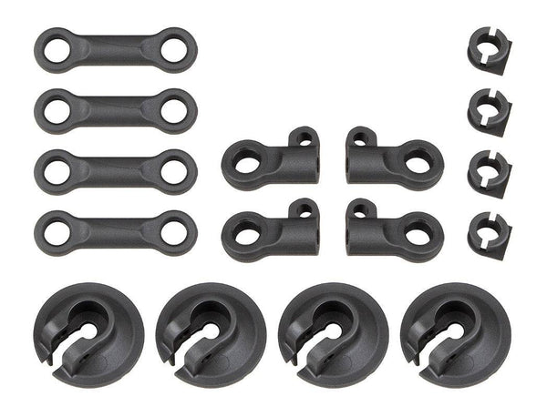 Associated 81512 RC8B4 Spring Cups and Shock Rod Ends