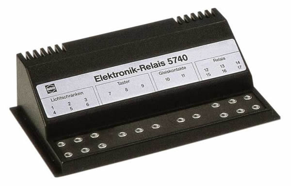 Black Forest® Hobby Supply Co Busch 5740 A Scale Electronic Relay 10-16V AC or DC 8A Continuous w/24V AC or DC — All Scale
