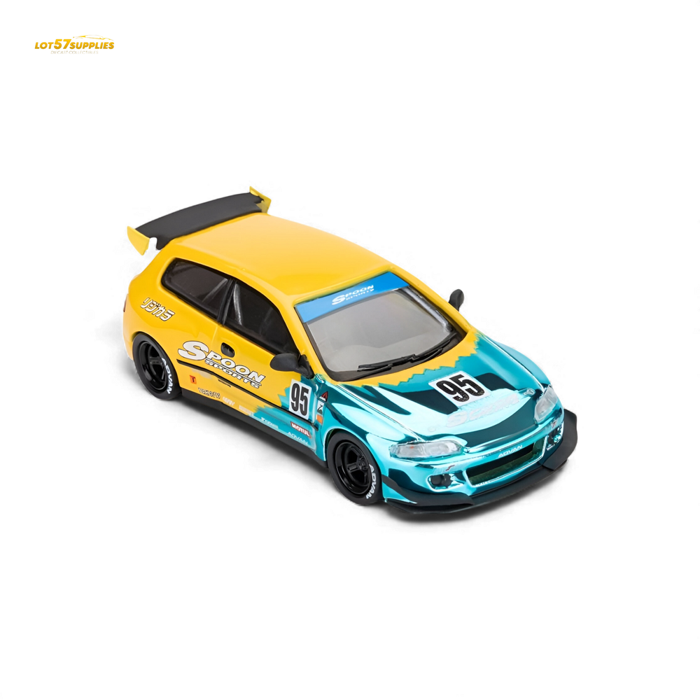 (Pre-Order) ET Model Honda Civic EG6 Rocket Bunny Spoon Blue 1:64