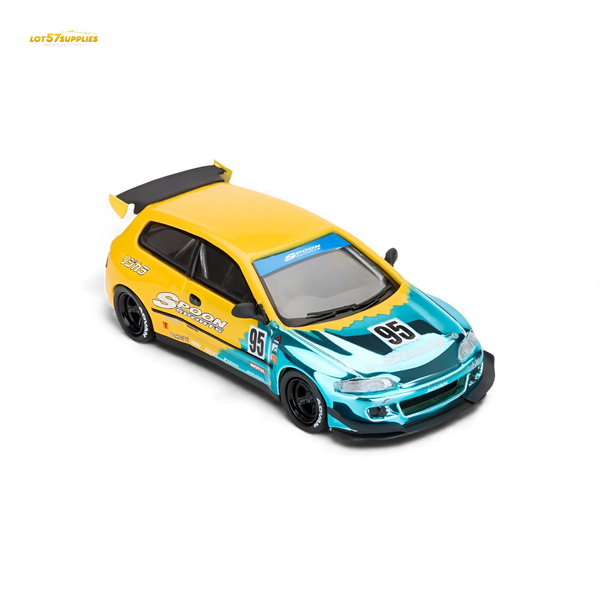 (Pre-Order) ET Model Honda Civic EG6 Rocket Bunny Spoon Blue 1:64