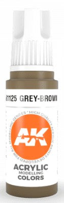 Black Forest® Hobby Supply Co AK Interactive 11125 Grey Brown 3G Acrylic Paint 17ml Bottle — Glues, Paints, Tools > AK