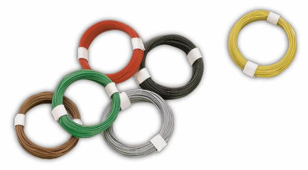 Black Forest® Hobby Supply Co Busch 5790 A Scale Micro Wire/Cable -- Red, .25mm Diameter, 32'10" 10m — All Scale Parts &
