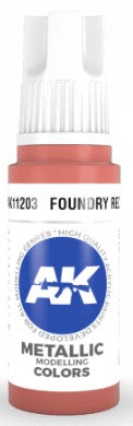 Black Forest® Hobby Supply Co AK Interactive 11203 Foundry Red Metallic 3G Acrylic Paint 17ml Bottle — Glues, Paints, Tools