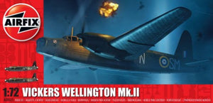 Black Forest® Hobby Supply Co Airfix 8021 1/72 Vickers Wellington Mk II Bomber — Military Aircraft Kits > Airfix
