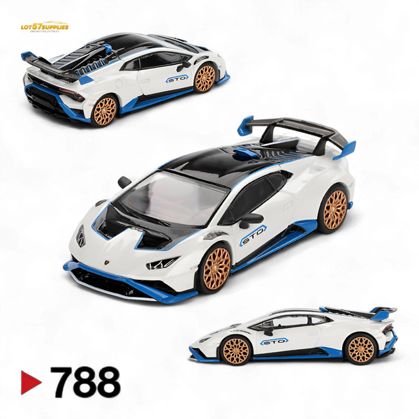 Mini-GT Lamborghini Huracán STO Bianco Asopo #788 1:64
