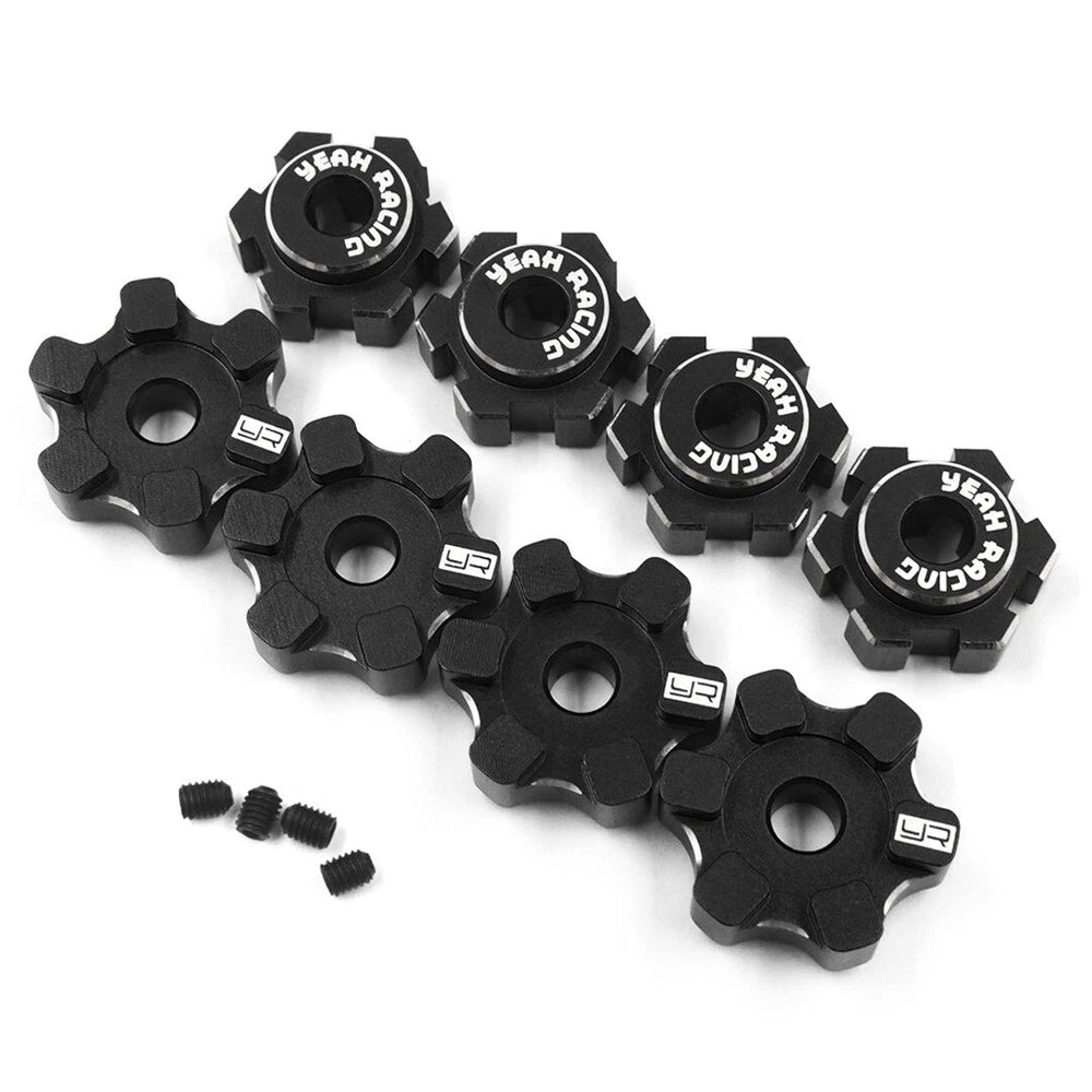 Yeah Racing TRMA-001BK Aluminum 7075 17mm Wheel Hex Set Black : Traxxas MAXX