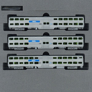 Kato 1068703 N Scale Gallery Bi-Level Passenger Cars Chicago Metra (3)