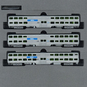Kato 106-8703 N Scale Gallery Bi-Level Passenger Cars Chicago Metra (3)