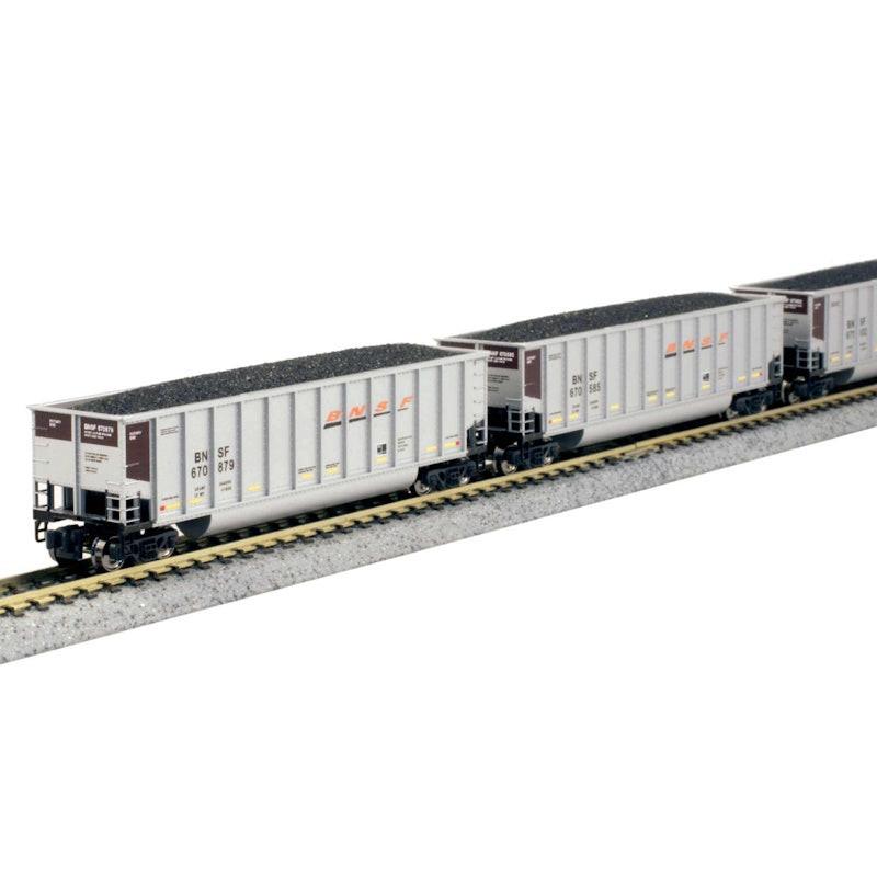 PowerHobby Kato 106-4633 N Bethgon Coalporter 8 Car Set BNSF Swoosh