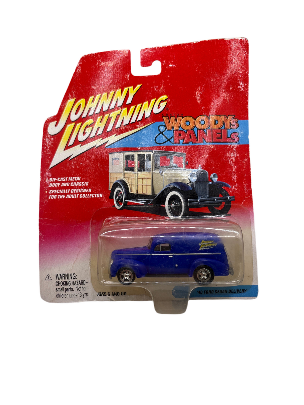 S and E Hobbies and Collectables Johnny Lightning 40 Ford Sedan Delivery Diecast Blue