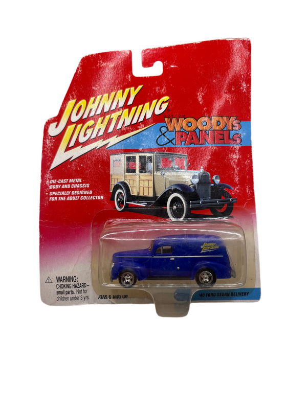 S and E Hobbies and Collectables Johnny Lightning 40 Ford Sedan Delivery Diecast Blue