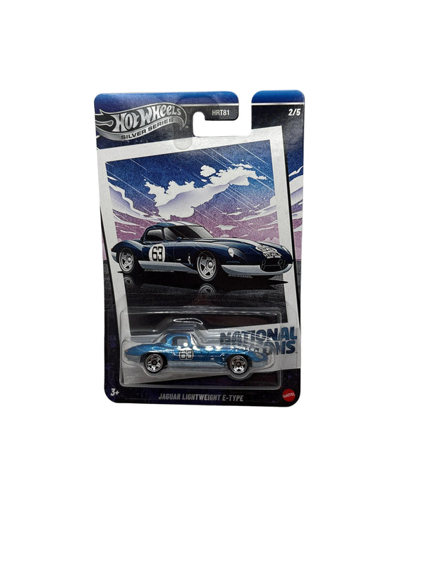 S and E Hobbies and Collectables Hot Wheels Jaguar Lightweight E-Type Diecast Blue