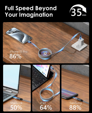 USB-C to USB-C Fast Charging Magnetic Cable