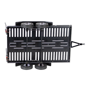 Powerhobby 1/10 CNC Machined Dual Axle Scale Truck Trailer Crawler Black