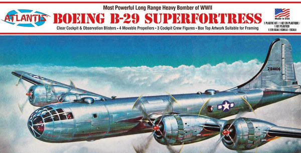 Black Forest® Hobby Supply Co Atlantis Models 208 1/120 WWII B29 Superfortress Long Range Heavy Bomber (former — Sci-Fi &