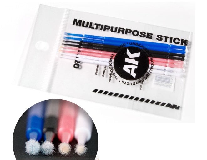 Black Forest® Hobby Supply Co AK Interactive 9330 Microfiber Multipurpose Stick Applicators: 1mm, 1.5mm, 2mm, — Paints,