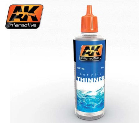 Black Forest® Hobby Supply Co AK Interactive 712 Acrylic Thinner 60ml Bottle — Glues, Paints, Tools > AK Interactive