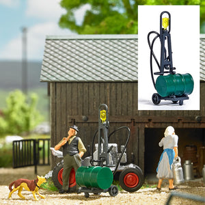Black Forest® Hobby Supply Co Busch 1187 HO Scale Portable Diesel Fuel Pump w/Tank — HO Scale Scenery > Busch