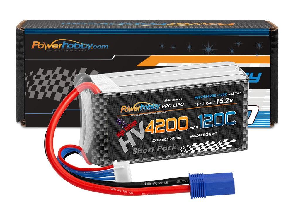 Powerhobby 4S 15.2V 4200mah 120C GRAPHENE + HV Lipo Battery w EC5 Plug