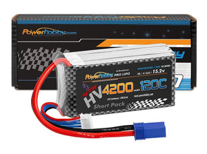Powerhobby 4S 15.2V 4200mah 120C GRAPHENE + HV Lipo Battery w EC5 Plug