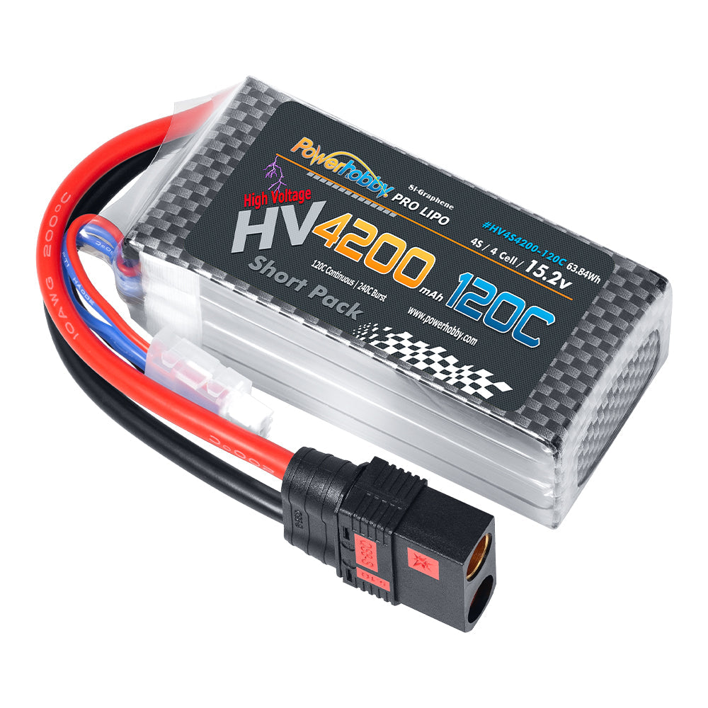 Powerhobby 4S 15.2V 4200mah 120C GRAPHENE + HV Lipo Battery w QS8 Plug