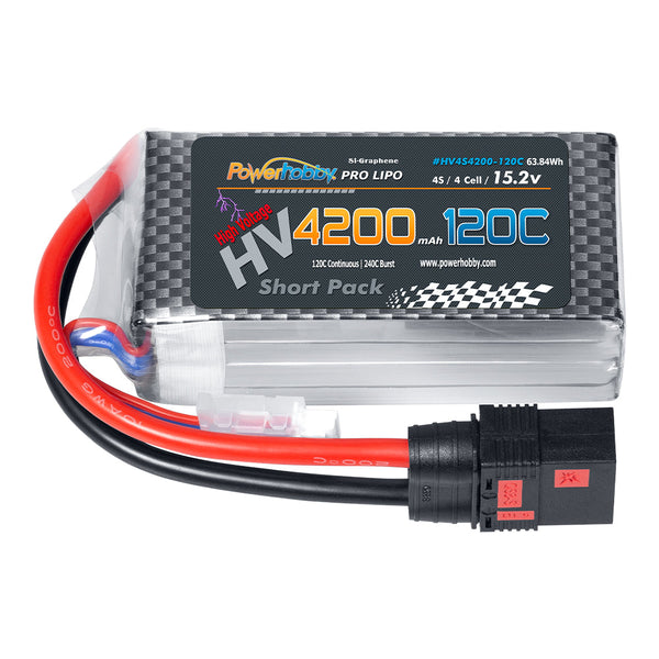 Powerhobby 4S 15.2V 4200mah 120C GRAPHENE + HV Lipo Battery w QS8 Plug