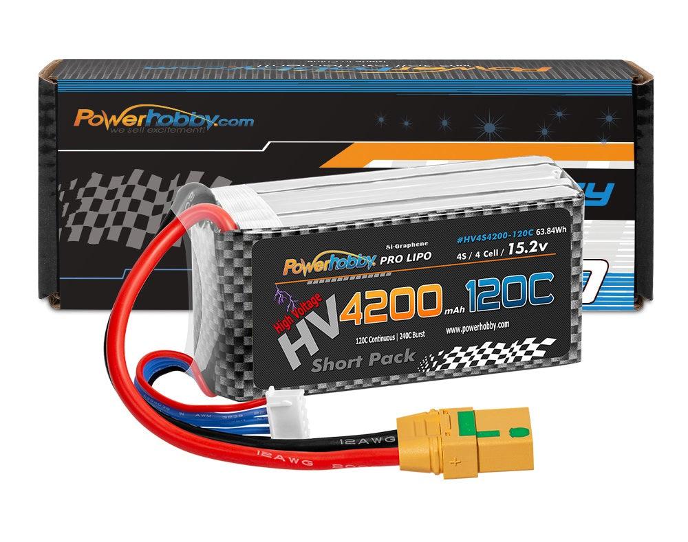 Powerhobby 4S 15.2V 4200mah 120C GRAPHENE + HV Lipo Battery w XT90 Plug