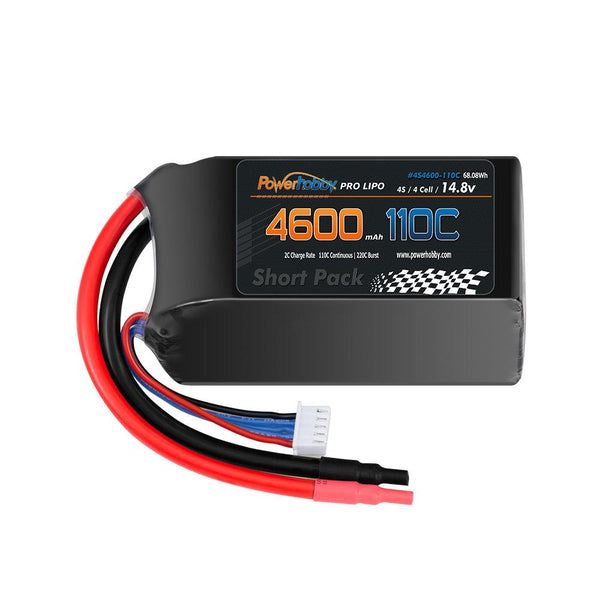 Powerhobby 4S 14.8V 4600mah 110C-220C Short Drag Racing Lipo Battery