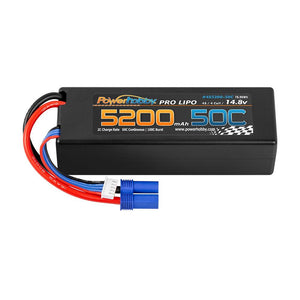 Powerhobby 4s 14.8v 5200mah 50c Lipo Battery w EC5 Plug Hard Case LCG
