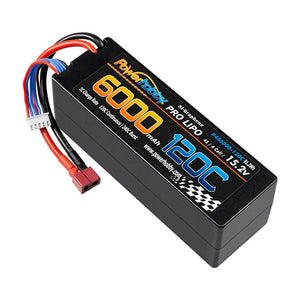 Powerhobby 4s 15.2v 6000MAH 120C Graphene + HV Lipo Battery Deans Plug Hard Case