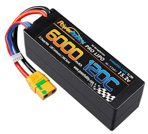 Powerhobby 4s 15.2v 6000MAH 120C Graphene + HV Lipo Battery XT90 Plug Hard Case